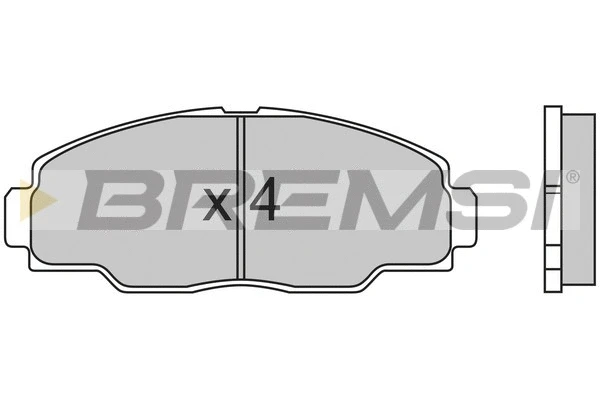 Kit de plaquettes de frein, frein à disque BREMSI BP2540