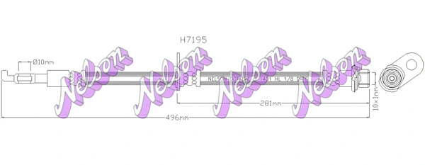 Flexible de frein KAWE H7195
