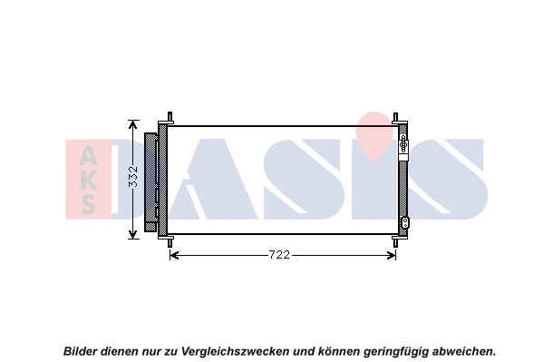 Condenseur, climatisation AKS DASIS 102038N