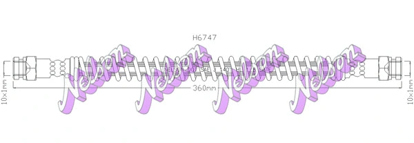 Flexible de frein BROVEX-NELSON H6747