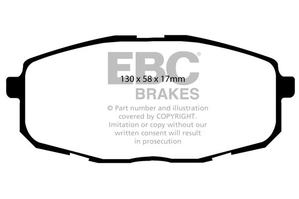 Kit de plaquettes de frein, frein à disque EBC Brakes DP21562