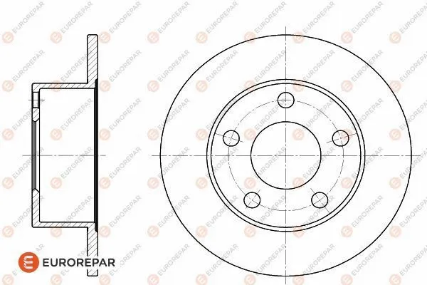 Disque de frein EUROREPAR 1618874680