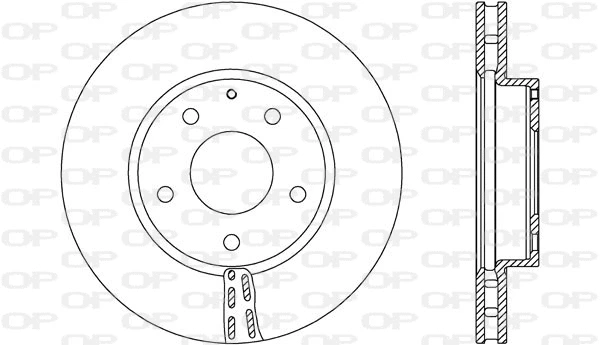 Disque de frein OPEN PARTS BDA2730.20