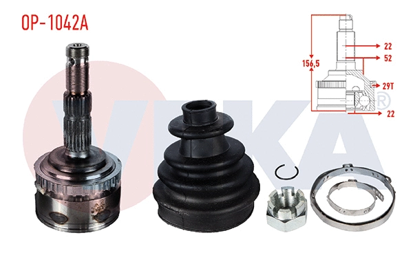 Jeu de joints, arbre de transmission VEKA OP-1042A