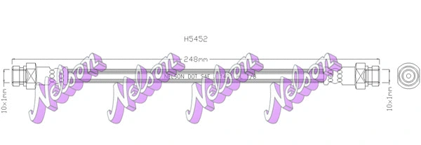 Flexible de frein KAWE H5452