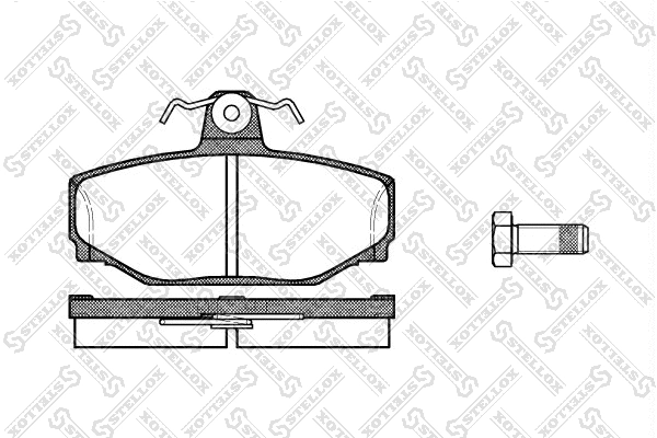 Kit de plaquettes de frein, frein à disque STELLOX 308 000-SX