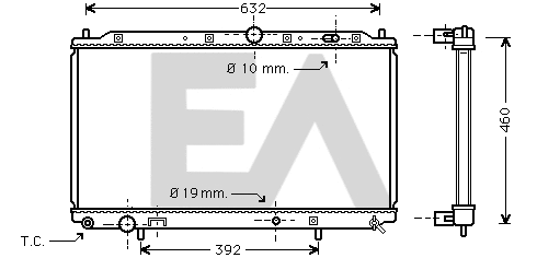 Radiateur, refroidissement du moteur EACLIMA 31R51044