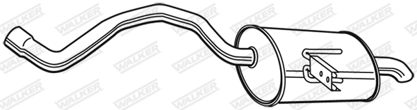 Silencieux arrière WALKER 22846