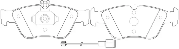 Kit de plaquettes de frein, frein à disque FIT FP0710E