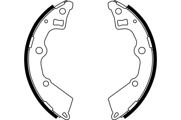 Jeu de mâchoires de frein, frein de stationnement E.T.F. 09-0697