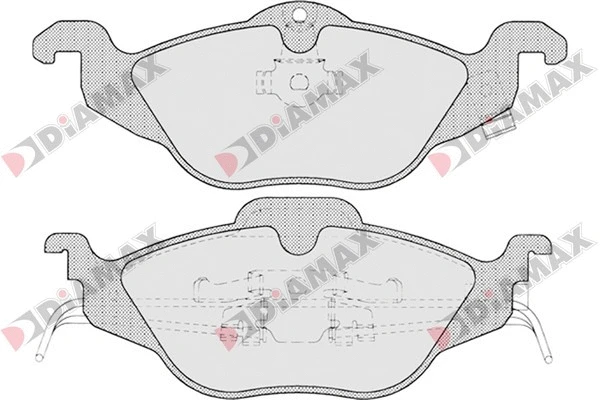Kit de plaquettes de frein, frein à disque DIAMAX N09125