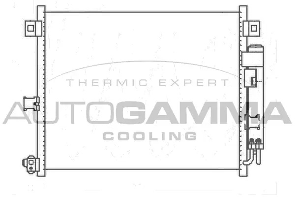 Condenseur, climatisation AUTOGAMMA 105342