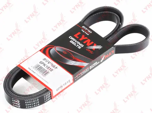 Courroie trapézoïdale à nervures LYNXAUTO 6PK1818