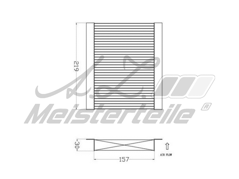 Filtre, air de l'habitacle A.Z. Meisterteile AZMT-41-010-1581