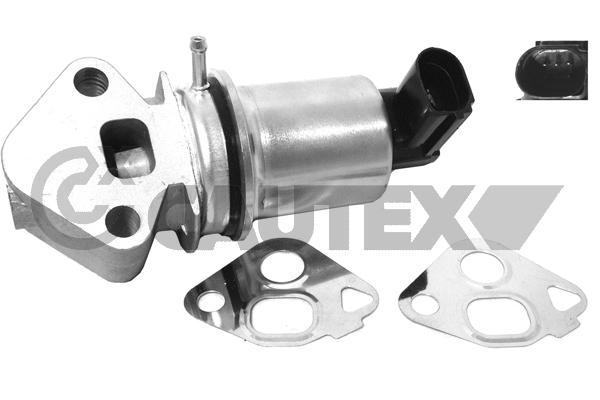 Vanne EGR, commande des gaz d'échappement CAUTEX 757586