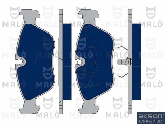 Kit de plaquettes de frein, frein à disque AKRON-MALÒ 1050317