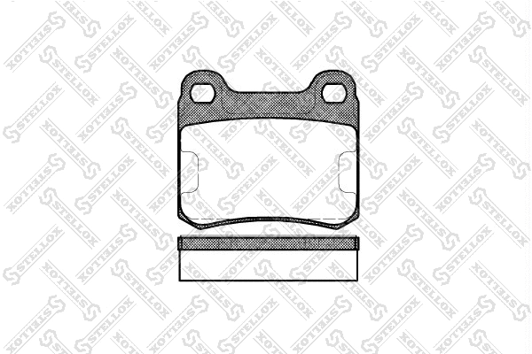 Kit de plaquettes de frein, frein à disque STELLOX 168 010-SX