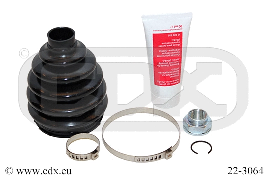 Jeu de joints-soufflets, arbre de commande CDX 22-3064