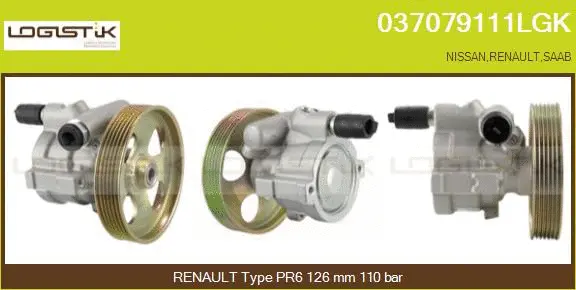 Pompe hydraulique, direction LGK 037079111LGK