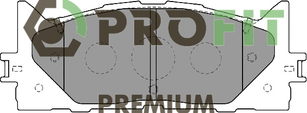 Kit de plaquettes de frein, frein à disque PROFIT 5005-2014