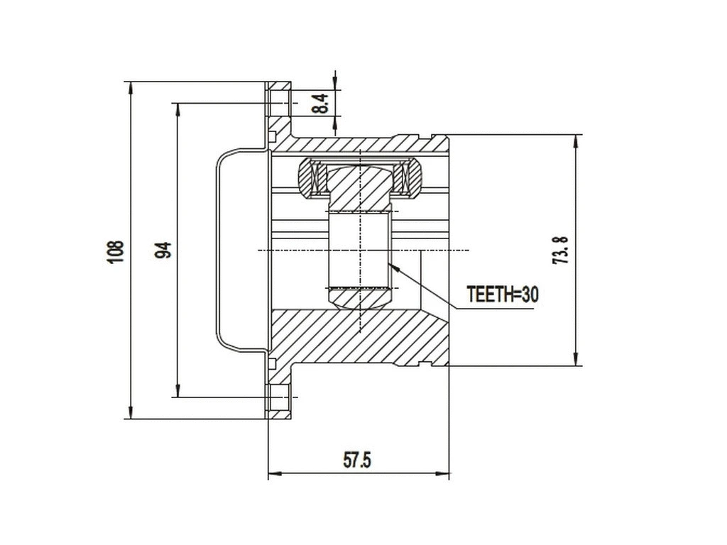 Jeu de joints, arbre de transmission A.Z. Meisterteile AZMT-43-030-1113