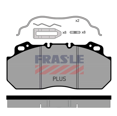 Kit de plaquettes de frein, frein à disque FRAS-LE PD/112-K007-PLUS