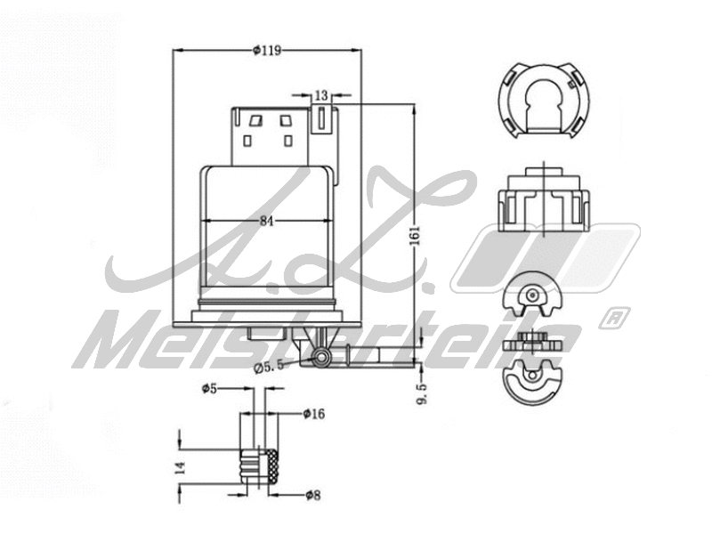 Filtre à carburant A.Z. Meisterteile AZMT-41-020-1442