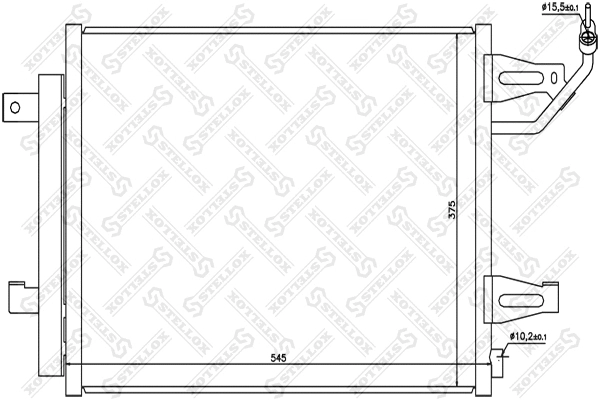 Condenseur, climatisation STELLOX 10-45223-SX
