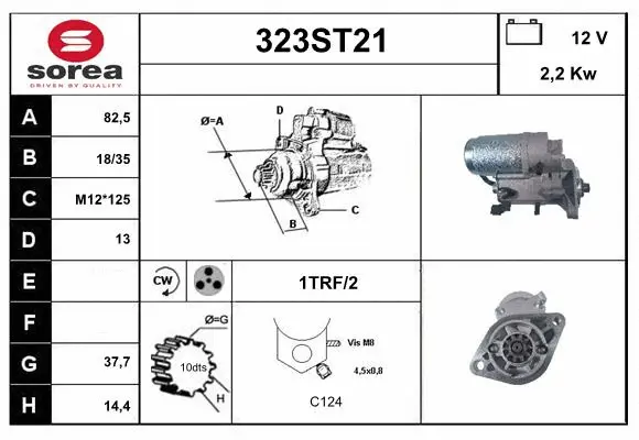 Démarreur STARTCAR 323ST21