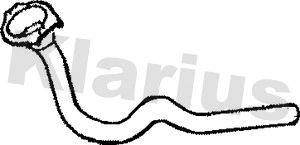Tuyau d'échappement KLARIUS 120206