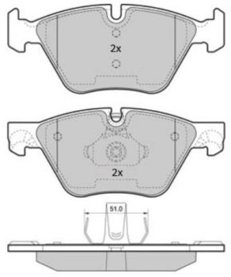 Kit de plaquettes de frein, frein à disque FREMAX FBP-1853