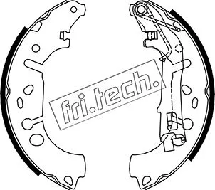 Jeu de mâchoires de frein fri.tech. 1034.117
