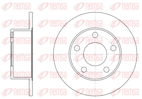 Disque de frein REMSA 6123.00