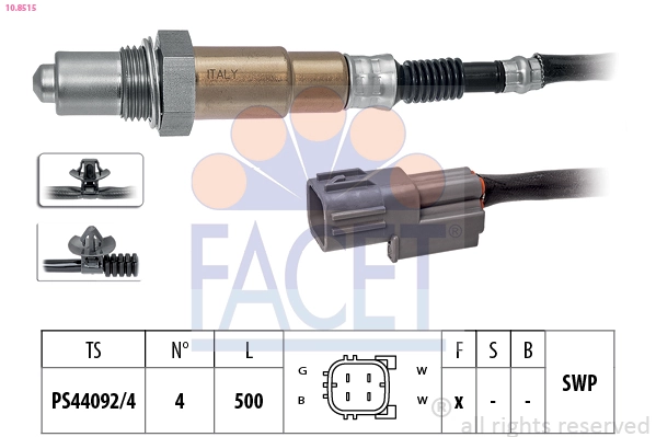 Sonde lambda FACET 10.8515