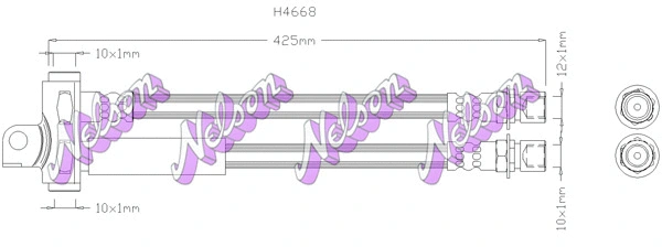 Flexible de frein KAWE H4668