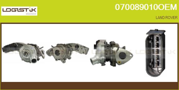 Turbocompresseur, suralimentation LGK 070089010OEM