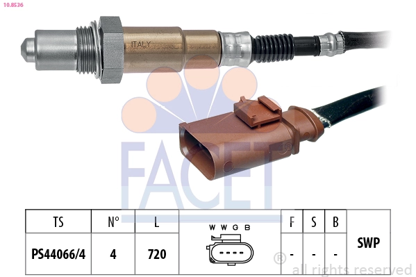Sonde lambda FACET 10.8536