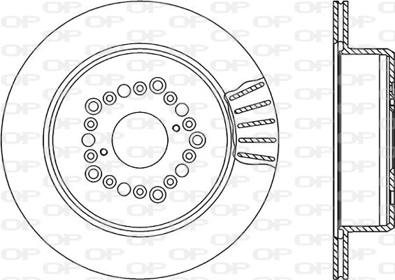 Disque de frein OPEN PARTS BDR1568.20