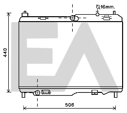 Radiateur, refroidissement du moteur EACLIMA 31R22092