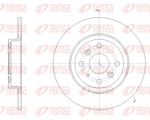 Disque de frein REMSA 61660.00