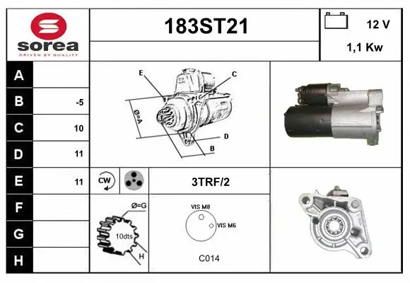 Démarreur STARTCAR 183ST21