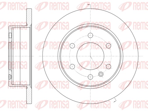 Disque de frein REMSA 61035.00