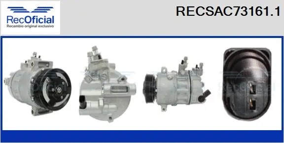 Compresseur, climatisation RECOFICIAL RECSAC73161.1