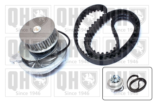 Pompe à eau + kit de courroie crantée QUINTON HAZELL QBPK9039