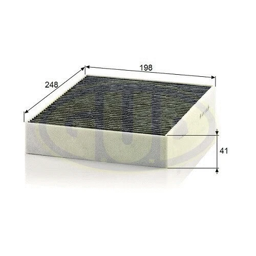 Filtre, air de l'habitacle G.U.D. GCF25001C