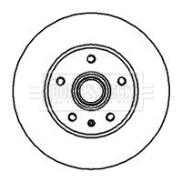 Disque de frein BORG & BECK BBD5851S