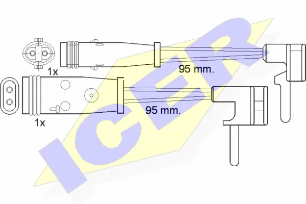 Contact d'avertissement, usure des plaquettes de frein ICER 610333 E C