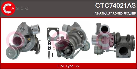 Turbocompresseur, suralimentation CASCO CTC74021AS