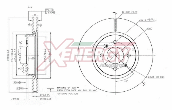 Disque de frein AP XENERGY X602839