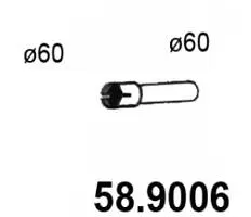 Tuyau d'échappement ASSO 58.9006